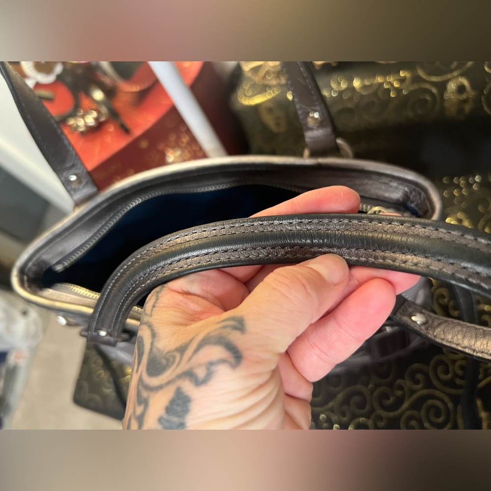 Coach 2013 Daisy Gray Op Art C Shoulder Crossbody Bag #J1373 29128E - Picture 16 of 16